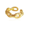 Culturesse Livy Modern Muse Link Chain Open Ring