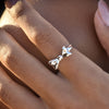 Culturesse Elvie Artisan Bow Open Ring (Silver)