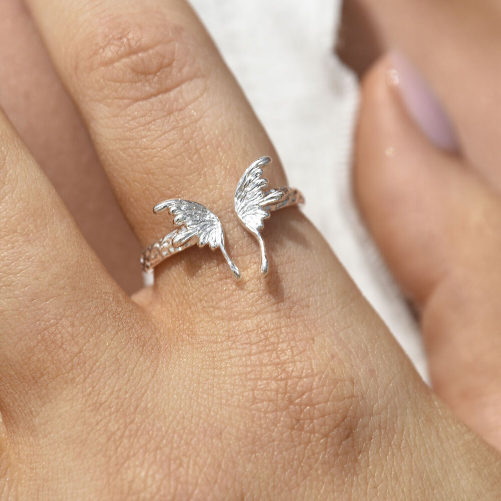 Culturesse Kimana Artisan Butterfly Open Ring