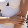 Culturesse Aveline Gold Vermeil Croissant Open Ring