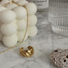 Culturesse Aveline Gold Vermeil Croissant Open Ring