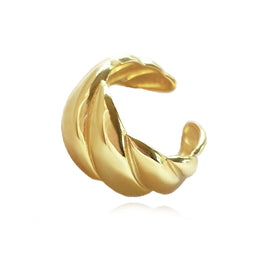Culturesse Aveline Gold Vermeil Croissant Open Ring