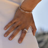 Culturesse Astre Artisan Diamante Wave Open Ring (Silver)
