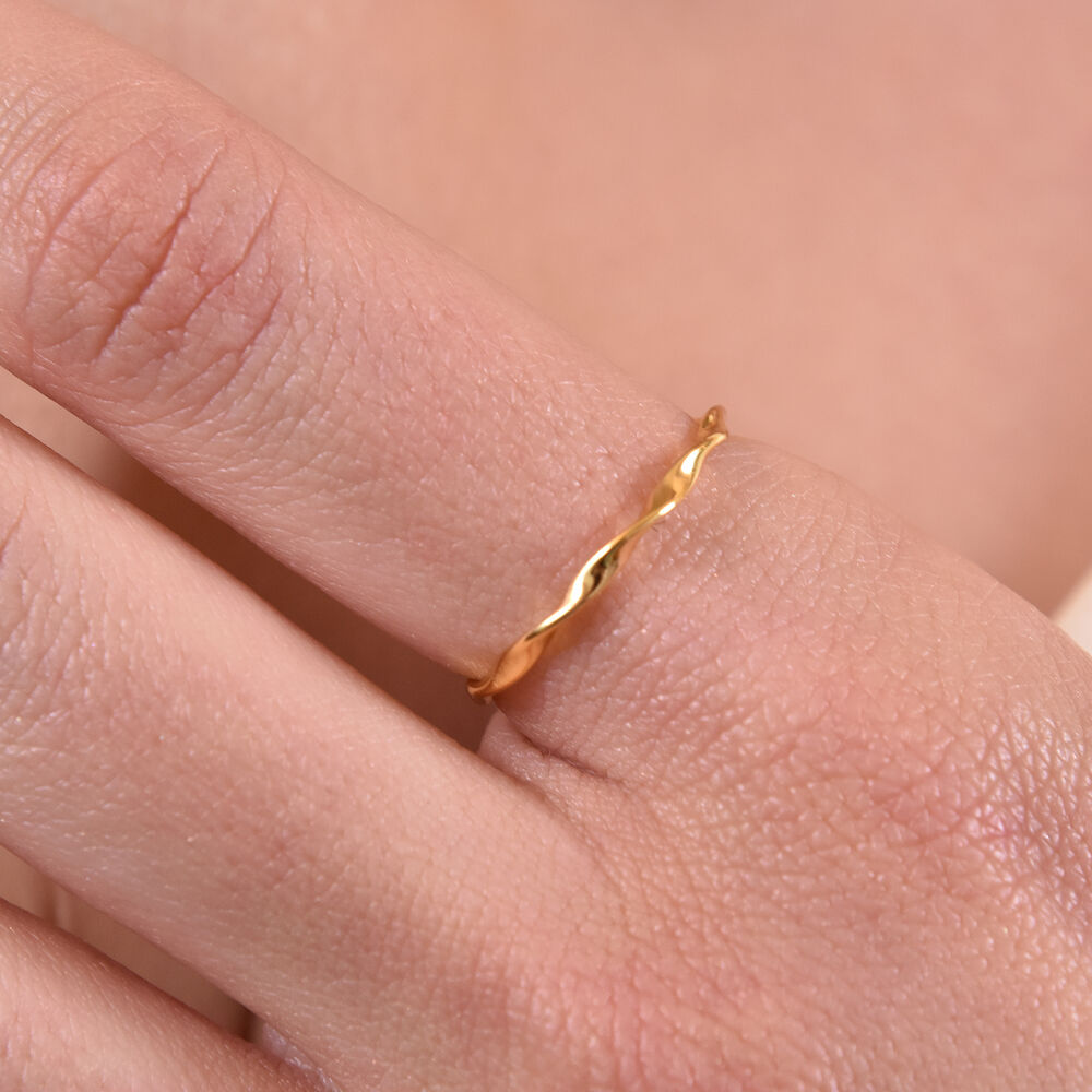 Culturesse Amor Gold Filled Fine Open Ring