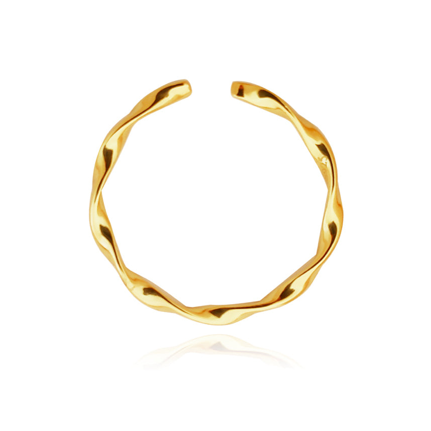 Culturesse Amor Gold Filled Fine Open Ring