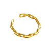 Culturesse Oslo Gold Vermeil Chain Open Ring