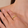 Culturesse LaBelle Gold Vermeil Twisted Open Ring