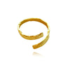 Culturesse Noora Sculpture Wrap Open Ring (Gold Vermeil)
