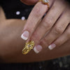 Culturesse Thelma Arsty Nail Open Ring (Gold Vermeil)