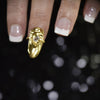 Culturesse Thelma Arsty Nail Open Ring (Gold Vermeil)