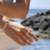 Culturesse Bay Sculpture Silver Open Ring