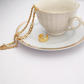 Culturesse Muccia Artisan Gold Vermeil Open Ring