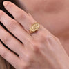 Culturesse Margaux Artisan Gold Vermeil Open Ring