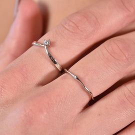 Culturesse Lou Fine Silver Everyday Open Ring