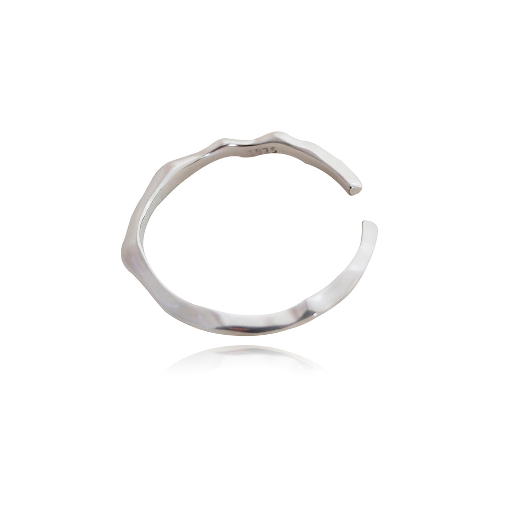 Culturesse Lou Fine Silver Everyday Open Ring