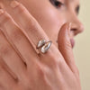 Culturesse Maeve Artisan Silver Open Ring