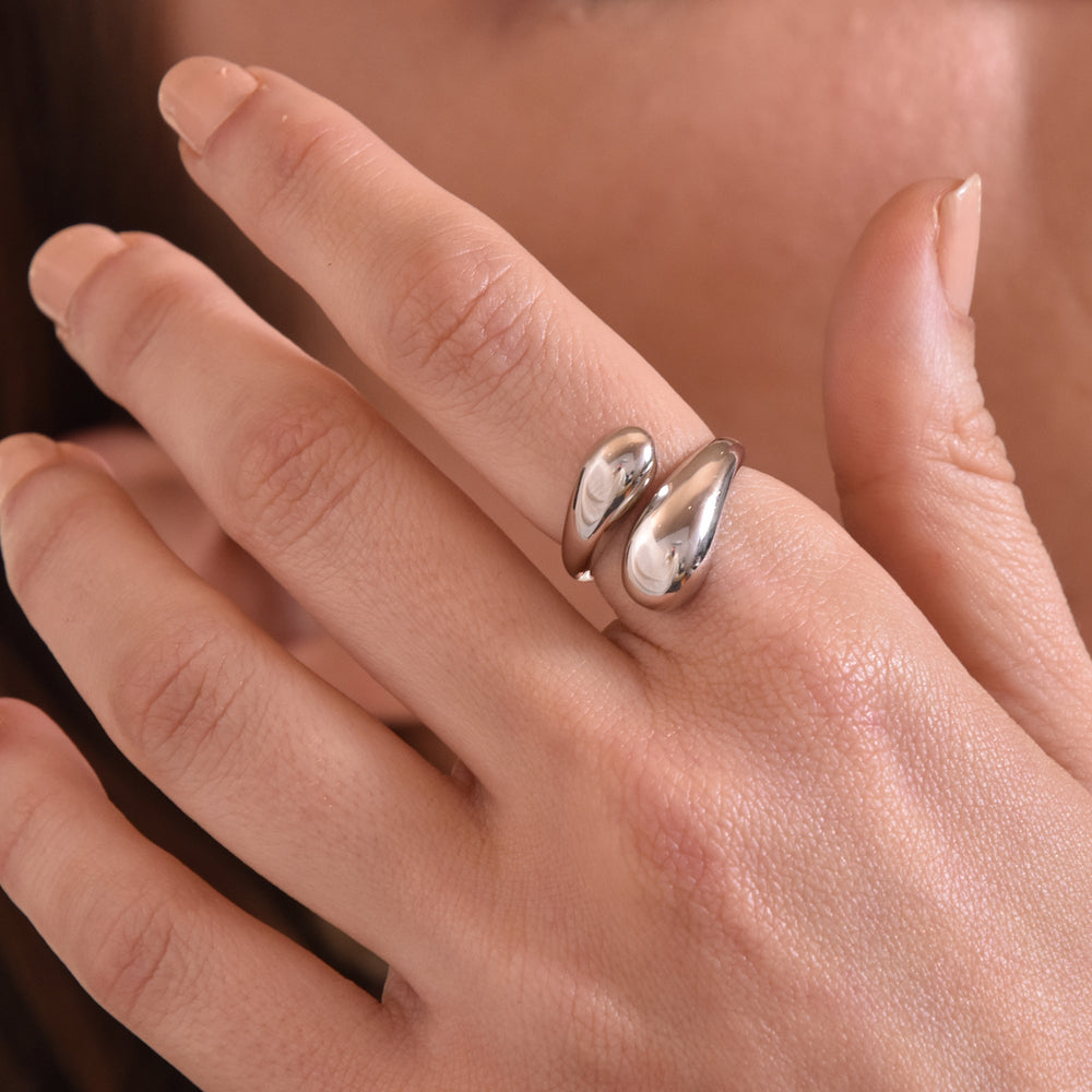 Culturesse Maeve Artisan Silver Open Ring