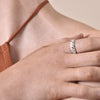 Culturesse Lenette Silver Twisted Open Ring
