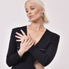 Culturesse Angelica Silver Heart Open Ring