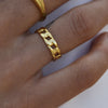 Culturesse Calico Modern Muse Link Chain Open Ring