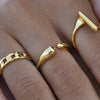 Culturesse Essie Simplicity Gold Vermeil Open Ring