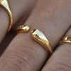 Culturesse Essie Simplicity Gold Vermeil Open Ring