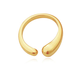 Culturesse Essie Simplicity Gold Vermeil Open Ring