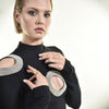 Culturesse Elenor Artsy Lining Open Ring (Gold Vermeil)
