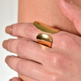 Culturesse Jacques Luxury Gold Wrap Ring