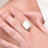 Culturesse Lorenza Gold Filled Pearl Open Ring