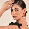 Culturesse Crimson Sun Muse Zircon Open Ring