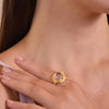 Culturesse Voski Textured Gold Vermeil Open Ring