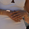 Culturesse Violette Artisan Textured Zircon Open Ring