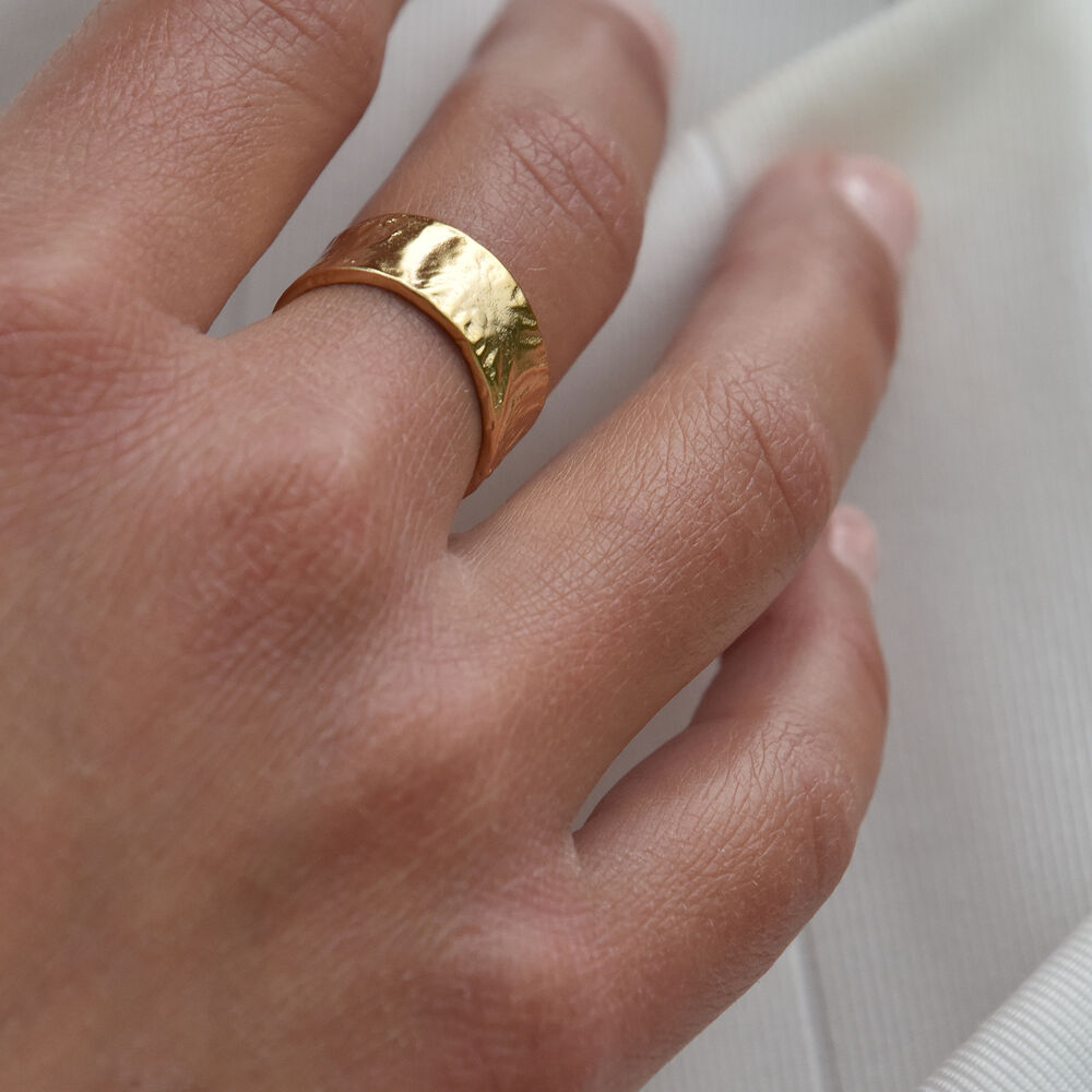 Culturesse Dionne Artisan Gold Vermeil Open Ring