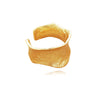 Culturesse Cascade Gold Vermeil Textured Open Ring