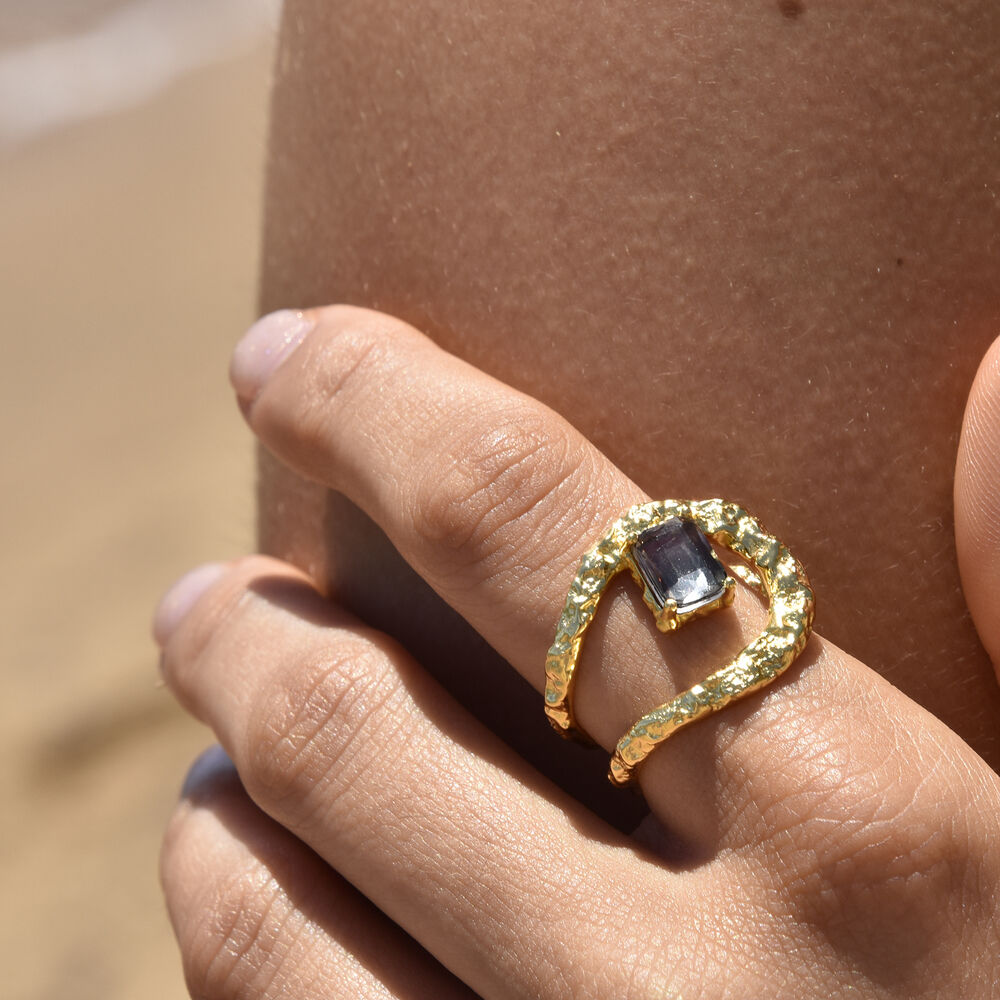 Culturesse Eldora Artsy Wrap Open Ring (Gold Vermeil)