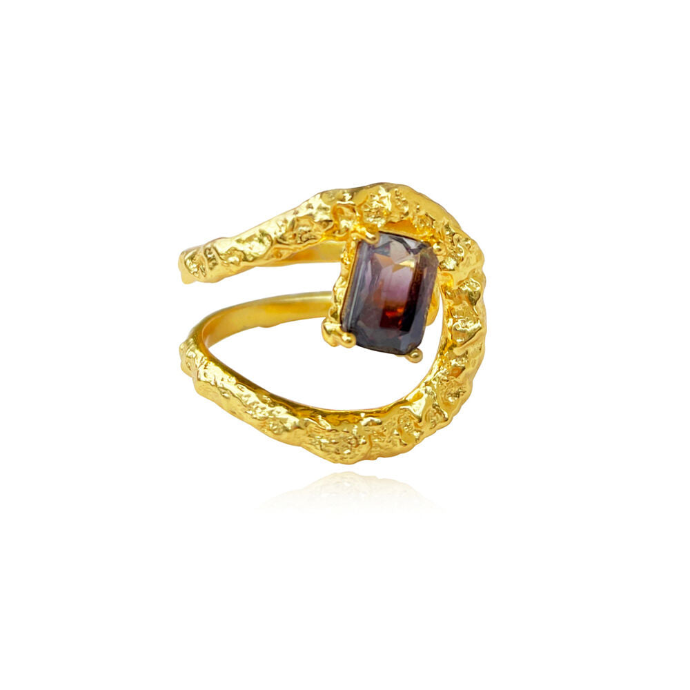 Culturesse Eldora Artsy Wrap Open Ring (Gold Vermeil)