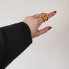 Culturesse Tory Titanium Gold Ring