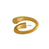 Culturesse Tory Titanium Gold Ring