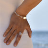 Culturesse Hendrix Sculpture Twin Line Open Ring (Silver)