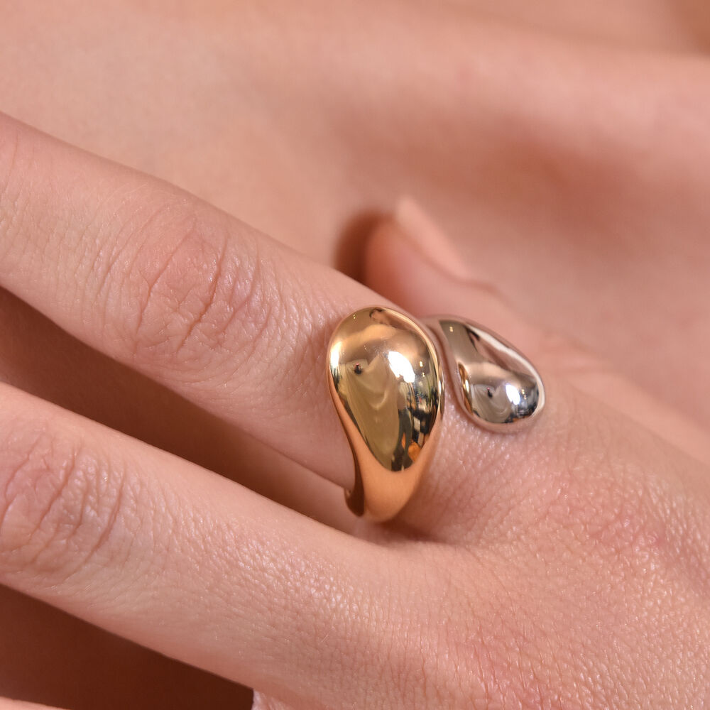 Culturesse Monique Dual Tone Open Ring