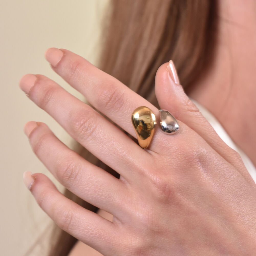 Culturesse Monique Dual Tone Open Ring