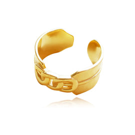 Culturesse Ophira Modern Link Open Ring