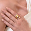 Culturesse Sage Artisan Gold Vermeil Open Ring