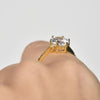 Culturesse Phaedra Austrian Fine Zircon Open Ring (Gold Vermeil)