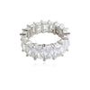 Culturesse Arcene Luxury Inlaid Zircon Ring  [Size: 8]