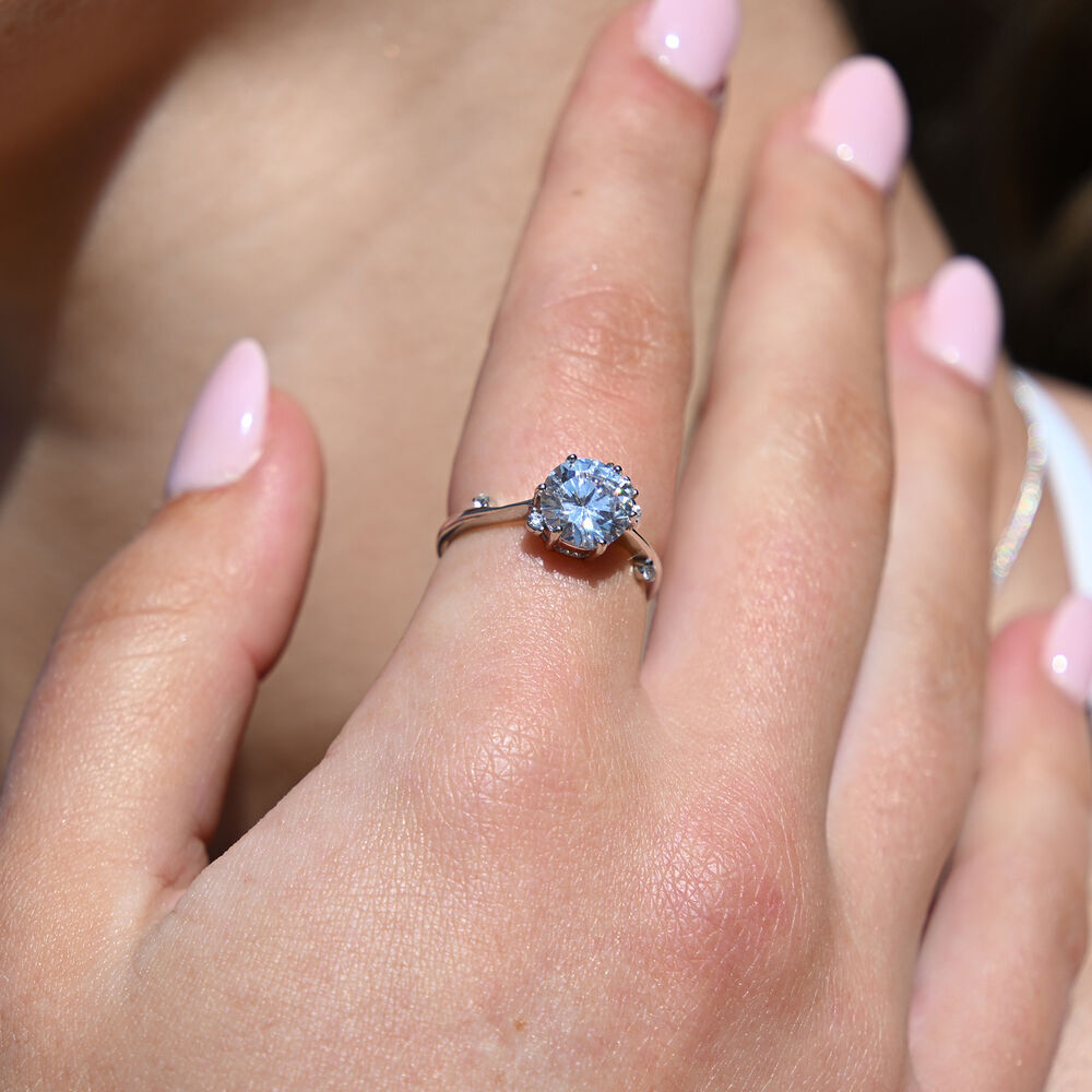 Culturesse Phaedra Austrian Fine Zircon Open Ring (Silver)