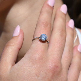 Culturesse Phaedra Austrian Fine Zircon Open Ring (Silver)