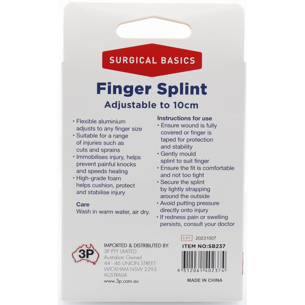 Surgical Basics Universal Finger Splint Metal
