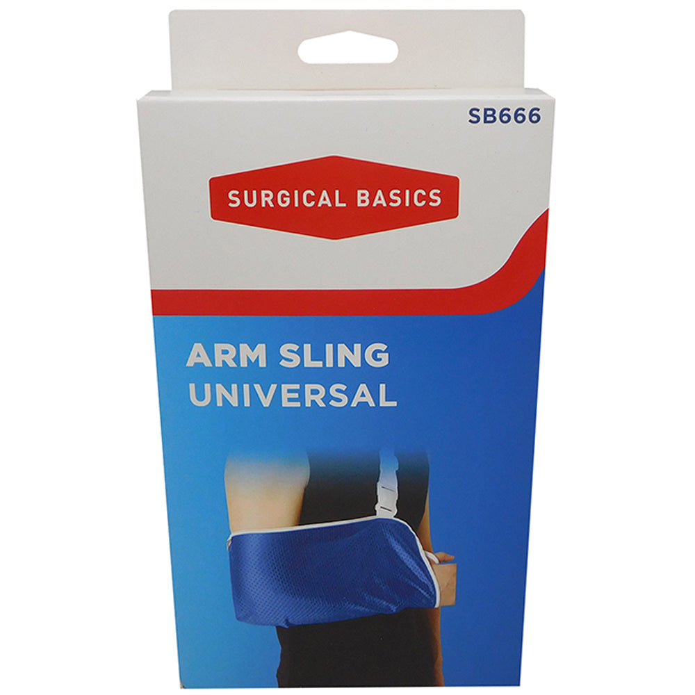 Surgical Basics Universal Size Foam Arm Sling With Hook And Loop Closure